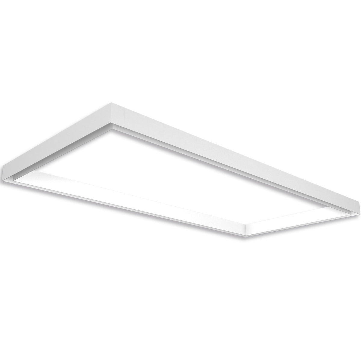 Track48 light frame H50, internal dimensions 592x1192mm, white, excluding transformer, excluding mounting clip/cable.