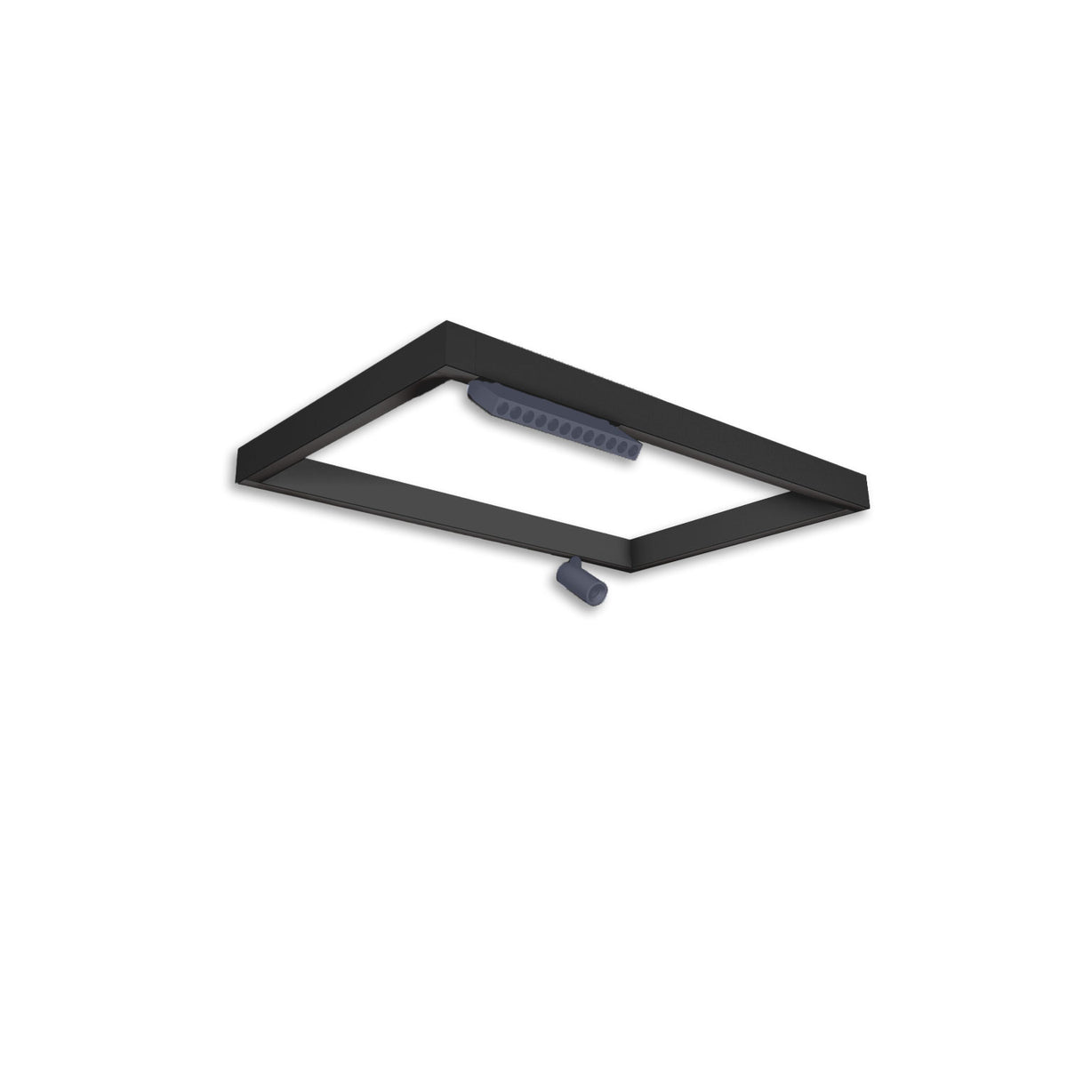 Track48 light frame H50, inner dimensions 500x800mm, black, excluding transformer, excluding mounting clip/cable attachment.