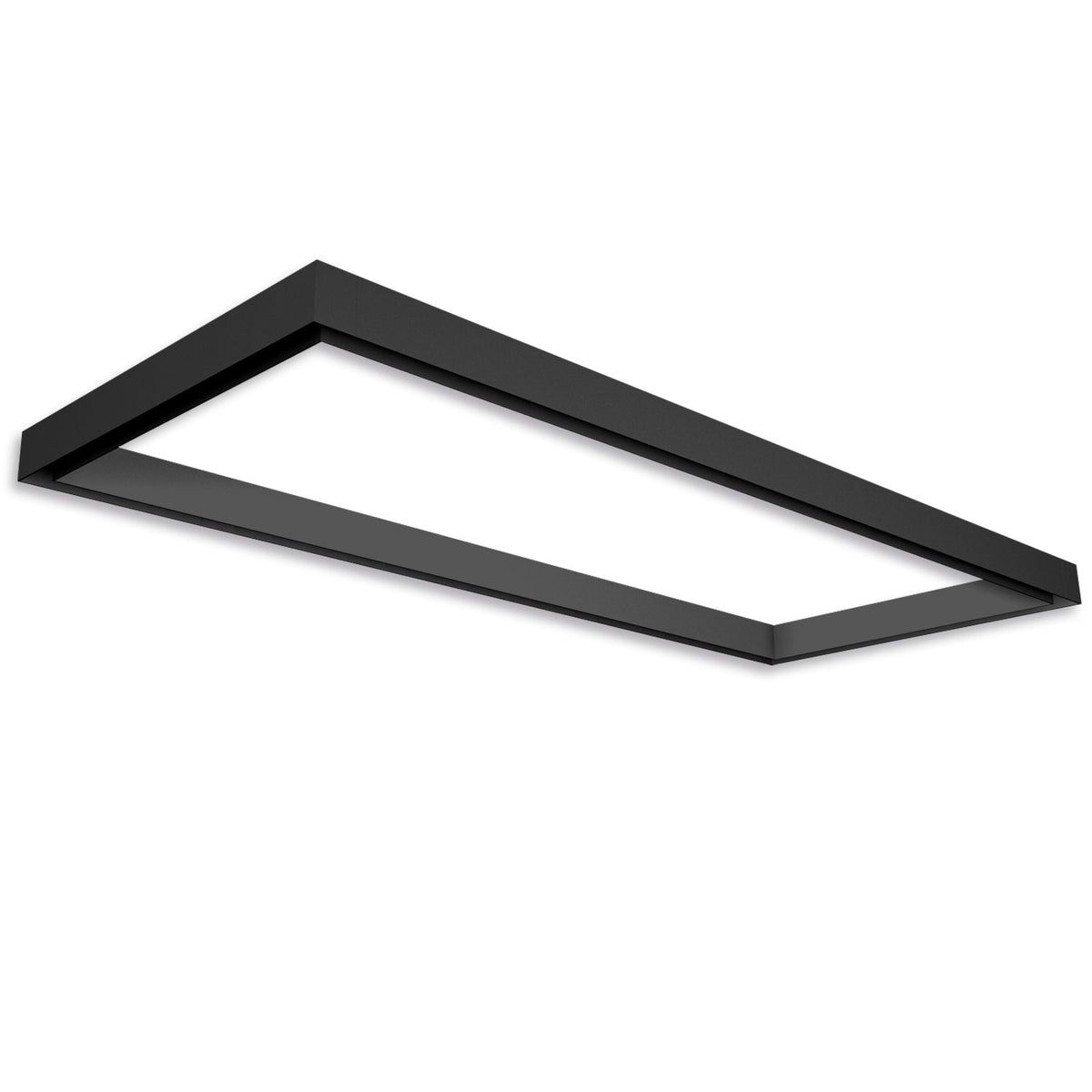 Track48 light frame H50, internal dimensions 500x1192mm, black, excluding transformer, excluding mounting clip/cable attachment.
