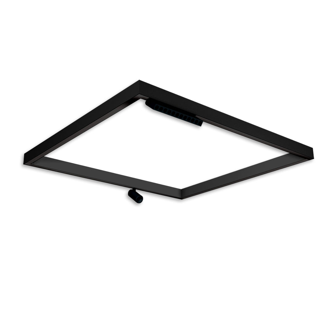 Track48 light frame H50, inner dimensions 900x1000mm, black, excluding transformer, excluding mounting clip/cable attachment.