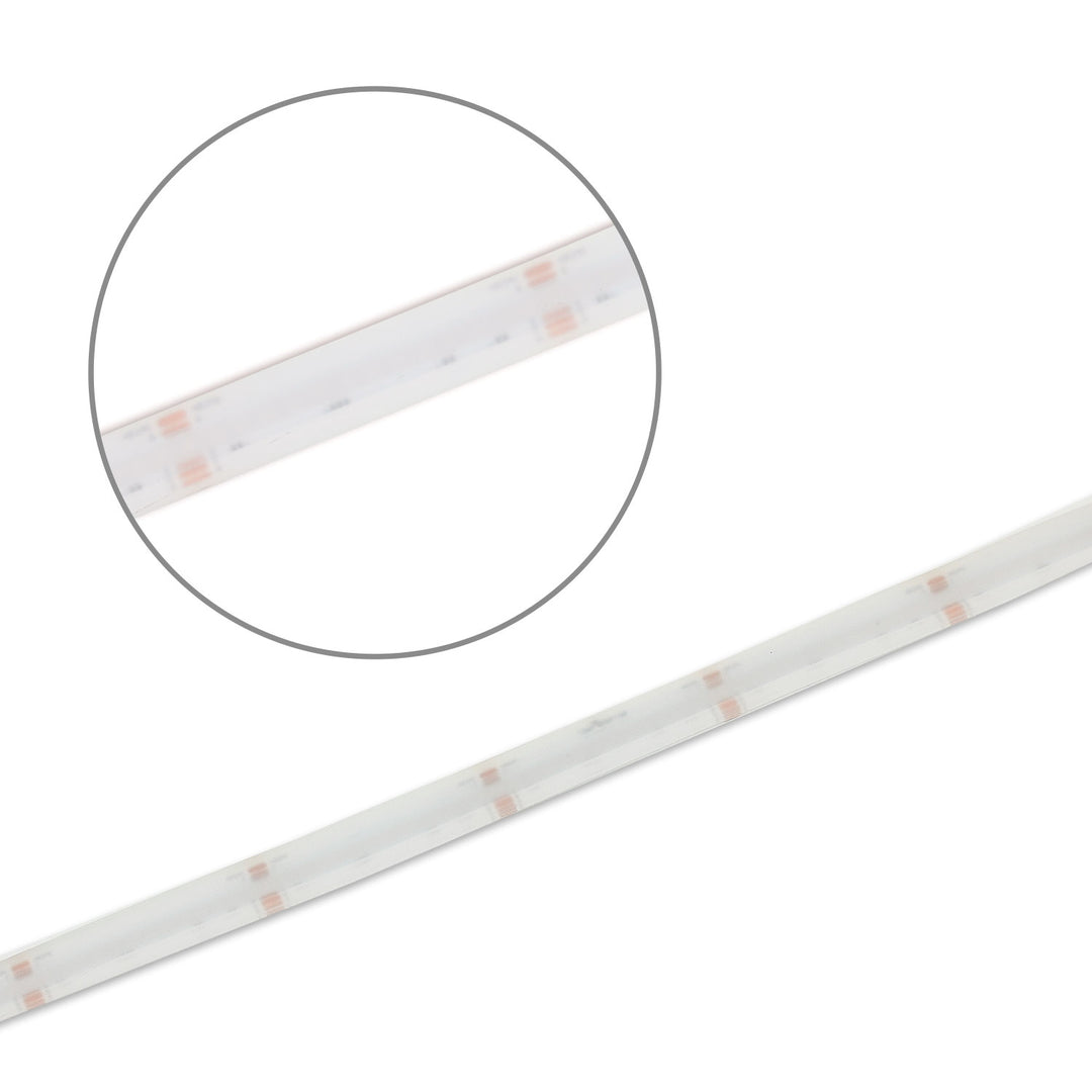 LED HT RGB+WW COB flexible strip for ambient temperatures up to 100°C, 24V DC, 19 W, IP68, 5m roll, 896 LEDs/m