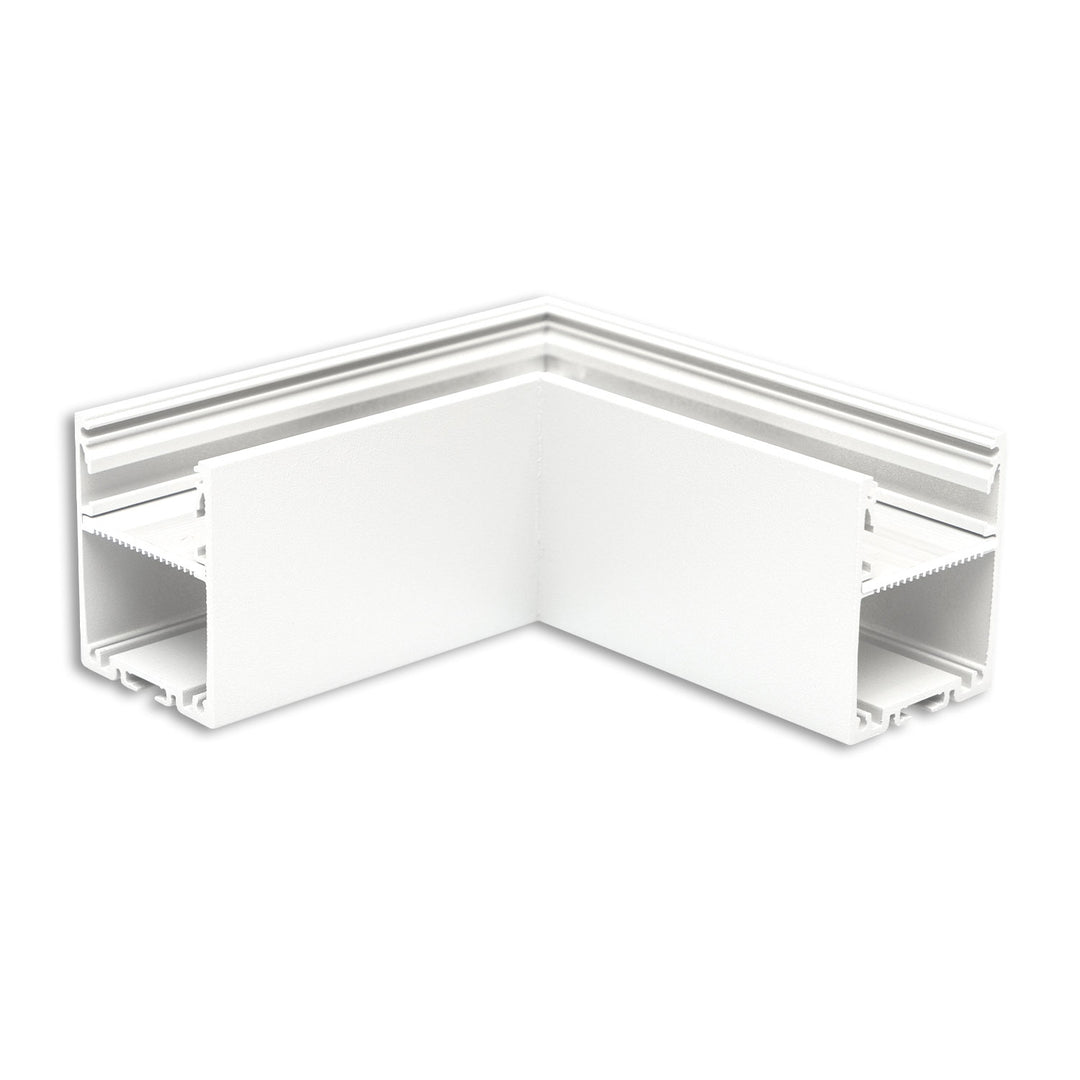 LAMP30V1 90° Eck, geschweißt, 120x120mm, weiß RAL 9003, exkl. Cover