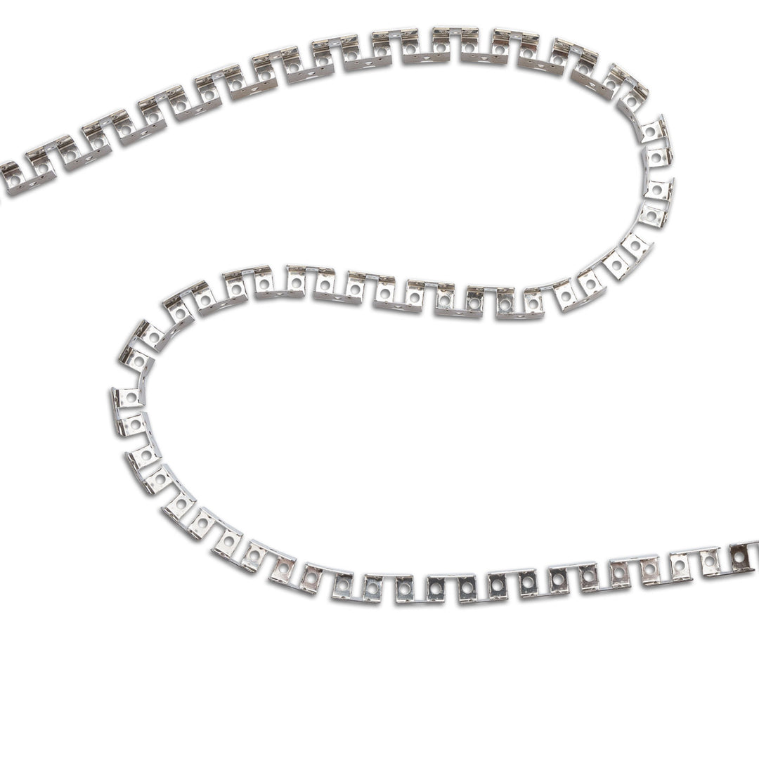 LED surface-mounted profile, anodized, toothed and flexible, for NEON Flexband B04H08, 100 cm