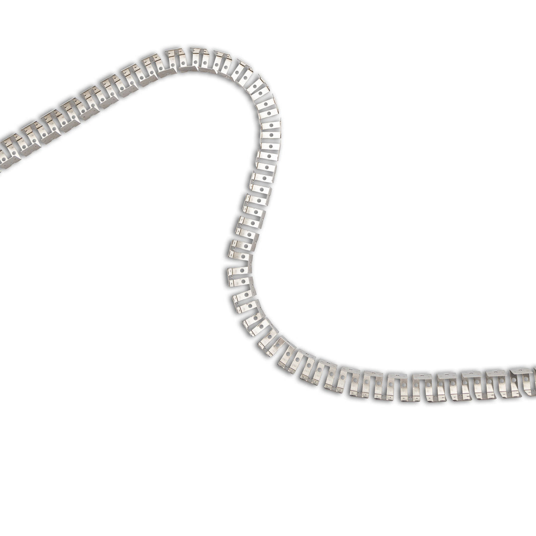 LED surface-mounted profile, anodized, toothed and flexible, for NEON Flexband B16H16, 100 cm