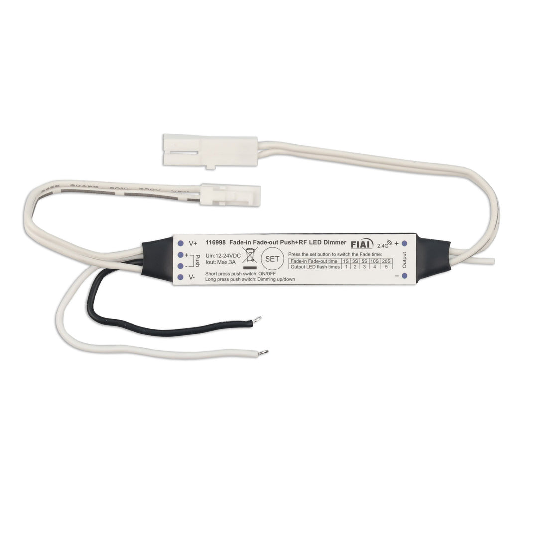 Sys-Pro Push/Funk Mini Soft-On PWM-Dimmer MiniAMP, 12-24V DC, 3A