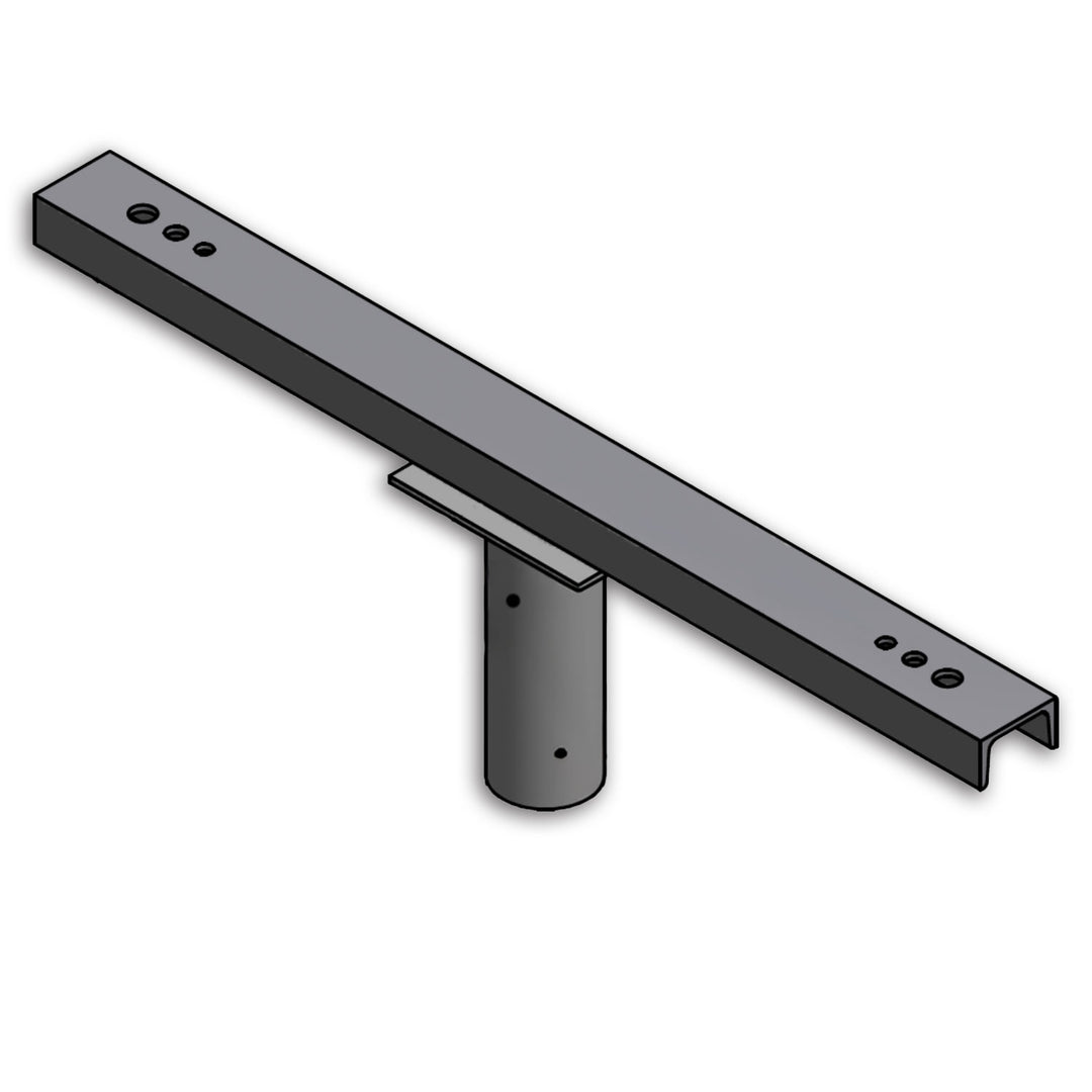 Traverse mit Zopfmaß 76mm für 2 Fluter