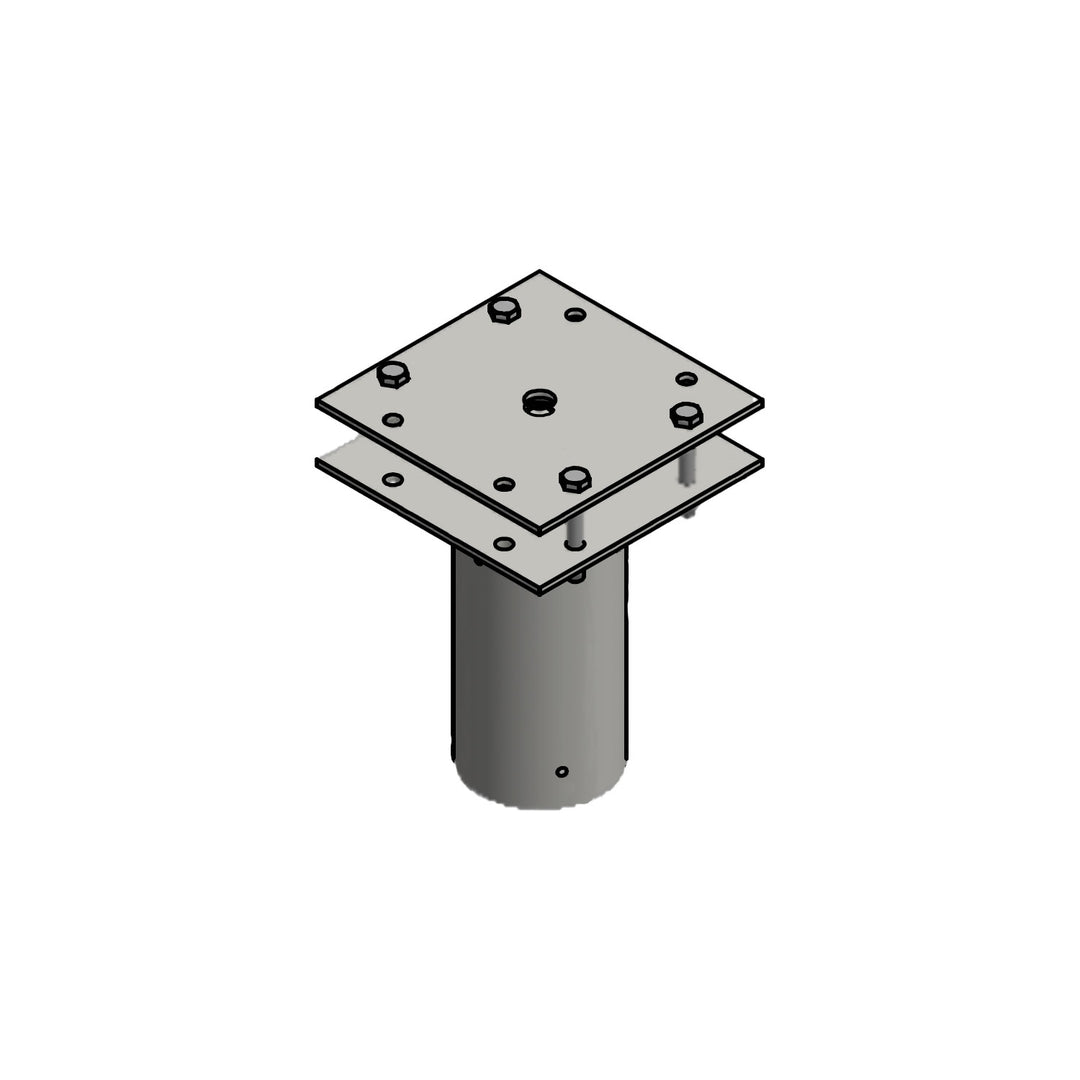 Traverse mit Zopfmaß 133mm für 2/4 Fluter