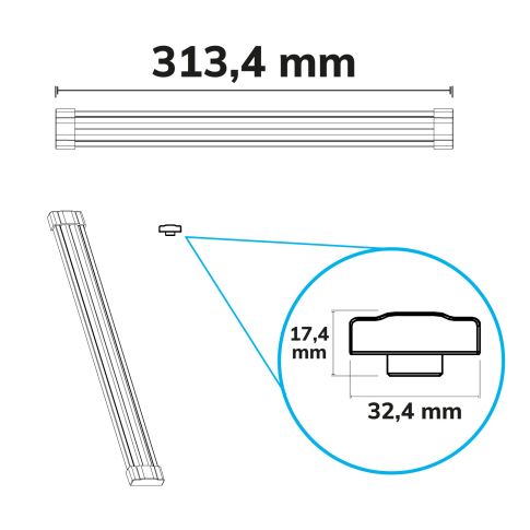 LINKLINE50 UP module 5W for 60cm LED pendant light LINKLINE50 white