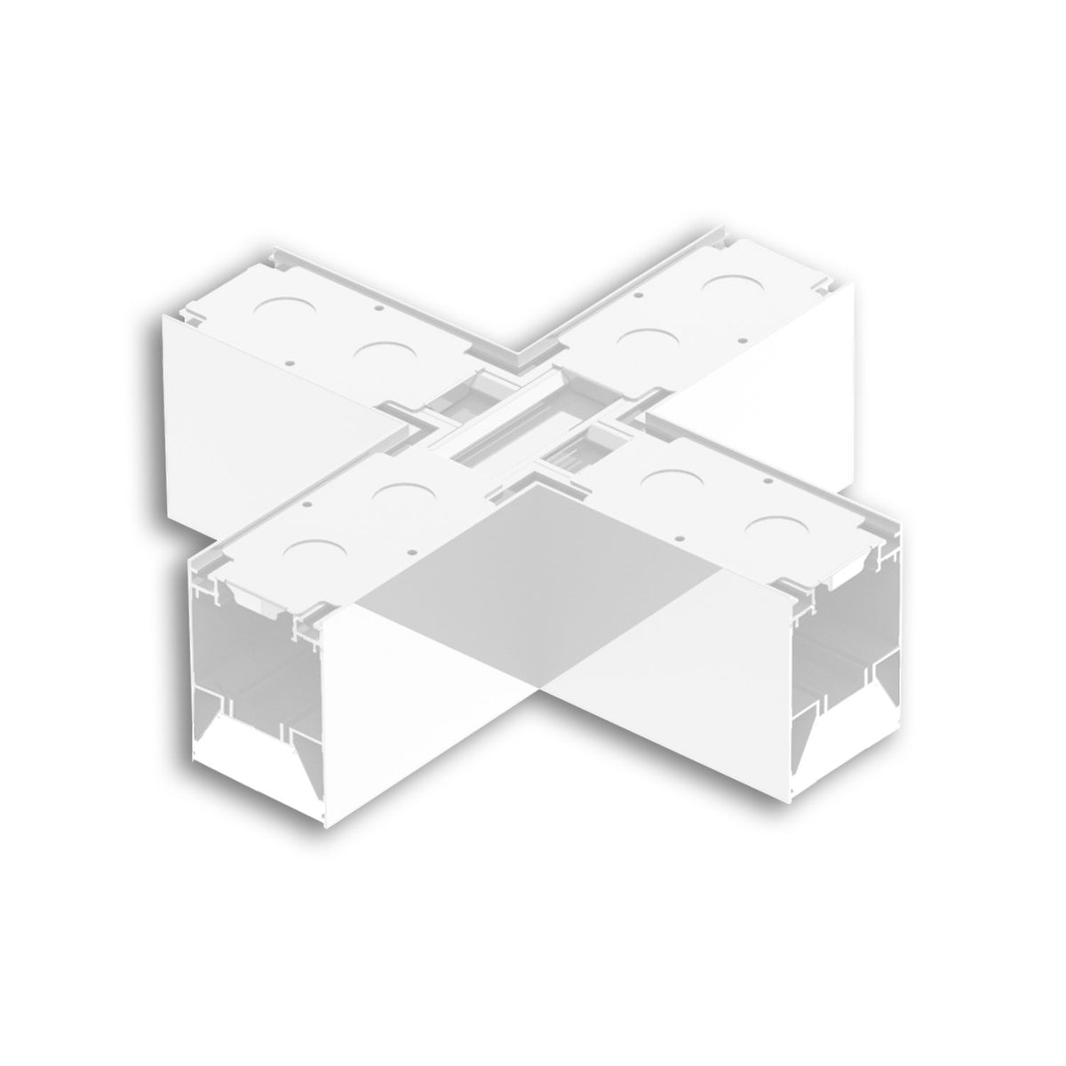 X-Verbinder für Aufbau/Hängeleuchte LINKLINE50 weiß