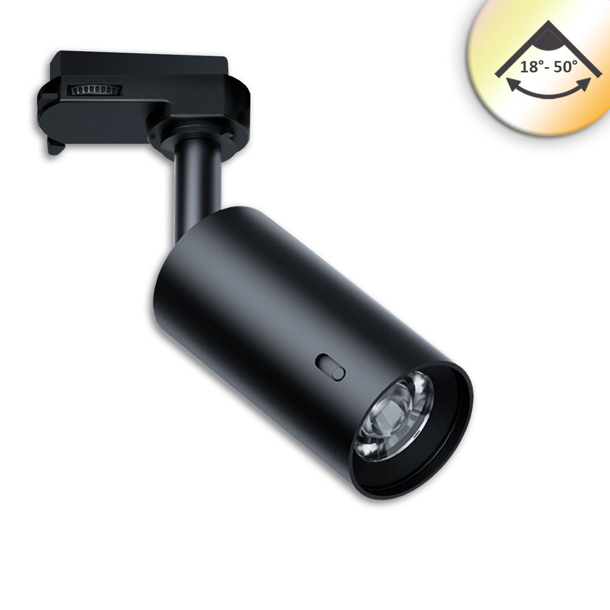 3PH spotlight SELECT 8W UGR<19, 18°-50°, black, ColorSwitch 2700-5000K, CRI90, dimmable