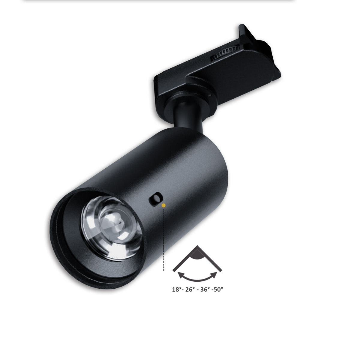 3PH spotlight SELECT 8W UGR<19, 18°-50°, black, ColorSwitch 2700-5000K, CRI90, dimmable