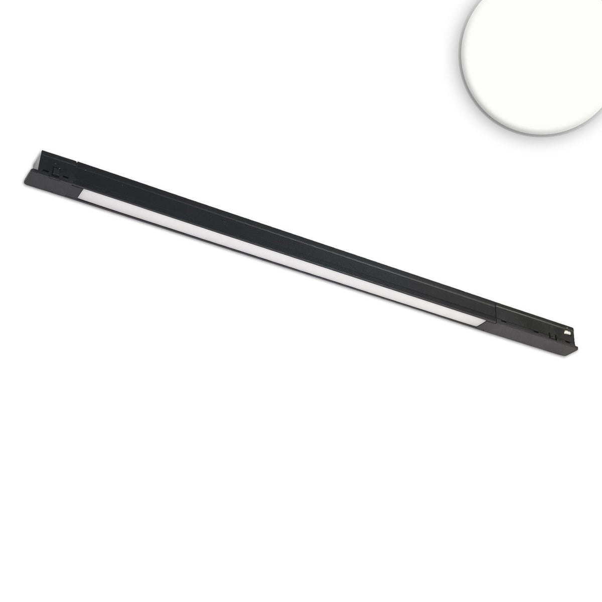 Track48 Mini Linear light, black, 42cm, 10W, prismatic, 48V DC, 4000K, CRI90, Line+