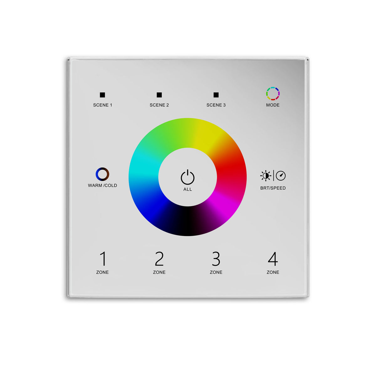 Sys-Pro RGB+white dynamic 4-zone remote control with 3 scene memories