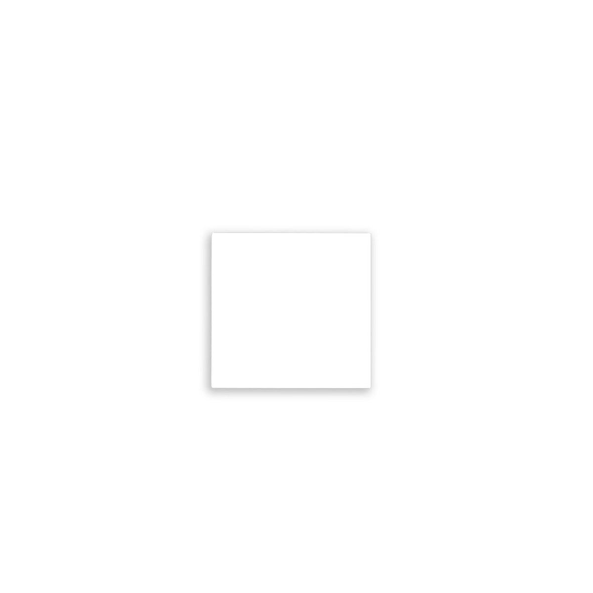 External end cap, white, for Track48 flat rail (H25) with translucent, flush cover, 2 pieces