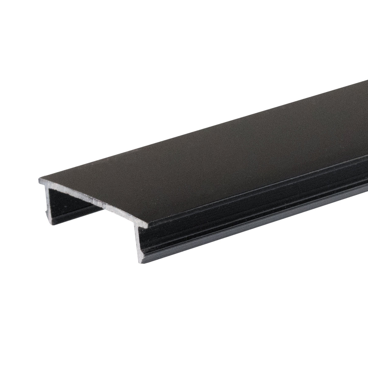 Black protective cover for Track48 drywall, recessed and surface-mounted rail (H50), 300cm