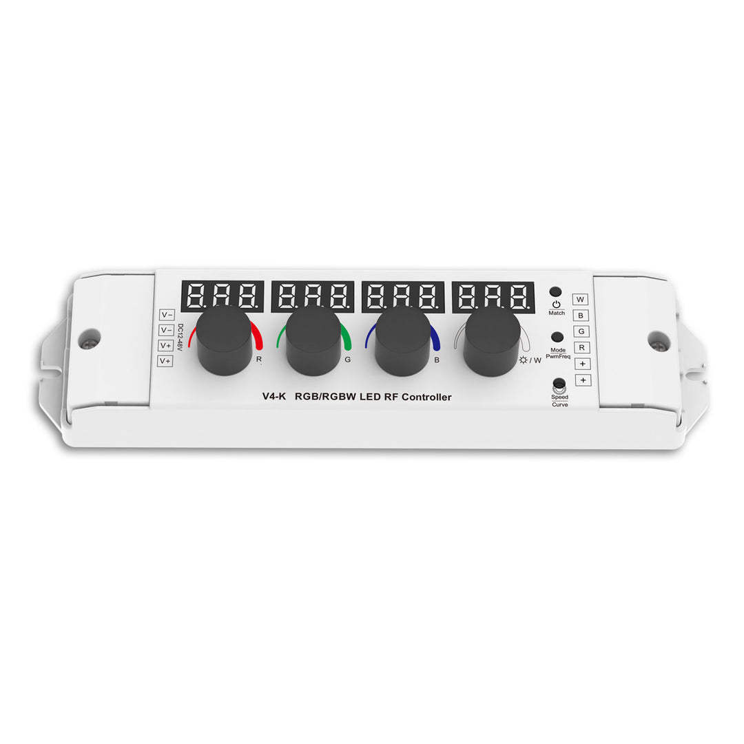 Sys-Pro rotary knob/radio multi-PWM dimmer, GROW, 1-4 channel, 12-48V DC 4x3A 4/8KHz
