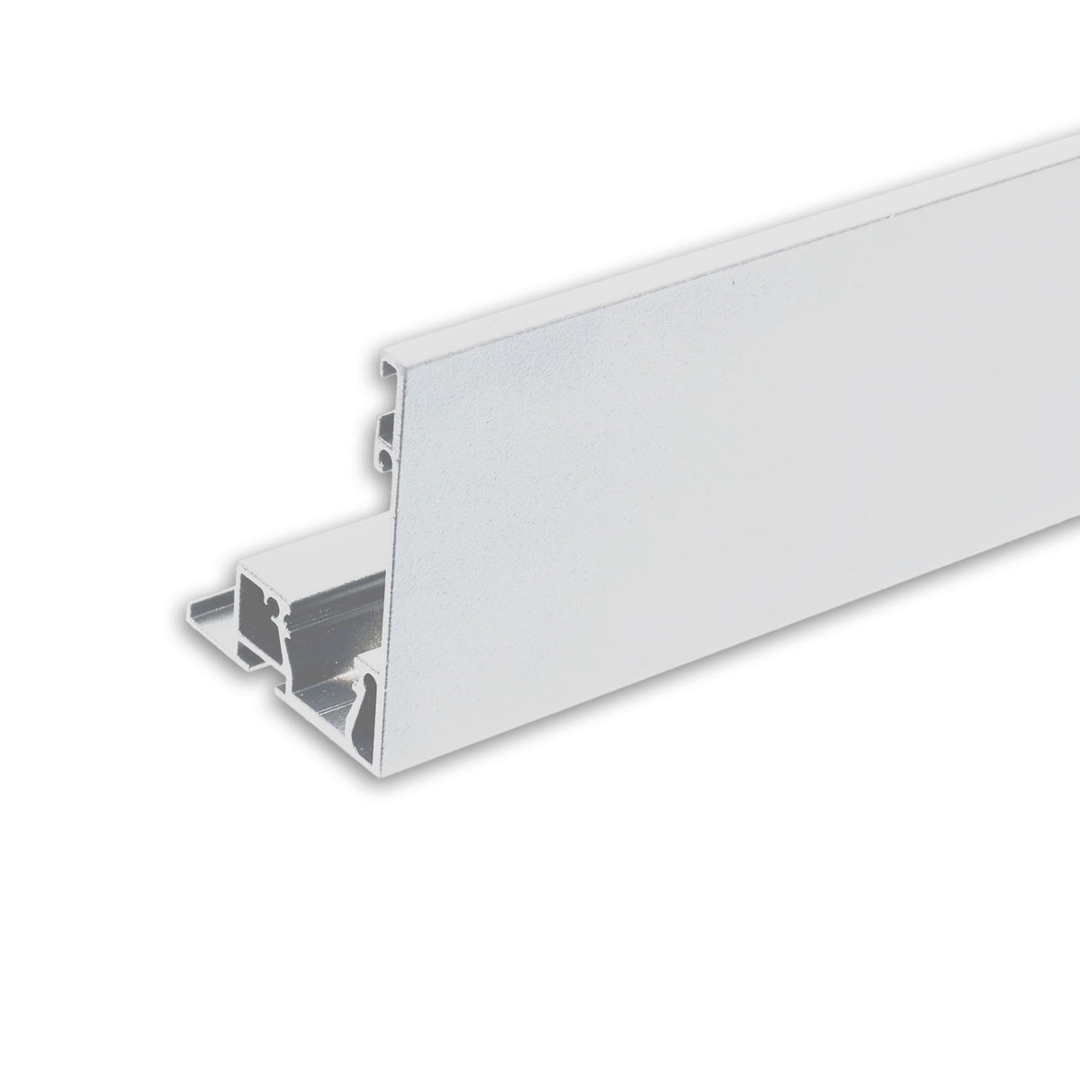 VISOR cornice cover with light line option for curtain profile, white RAL 9010