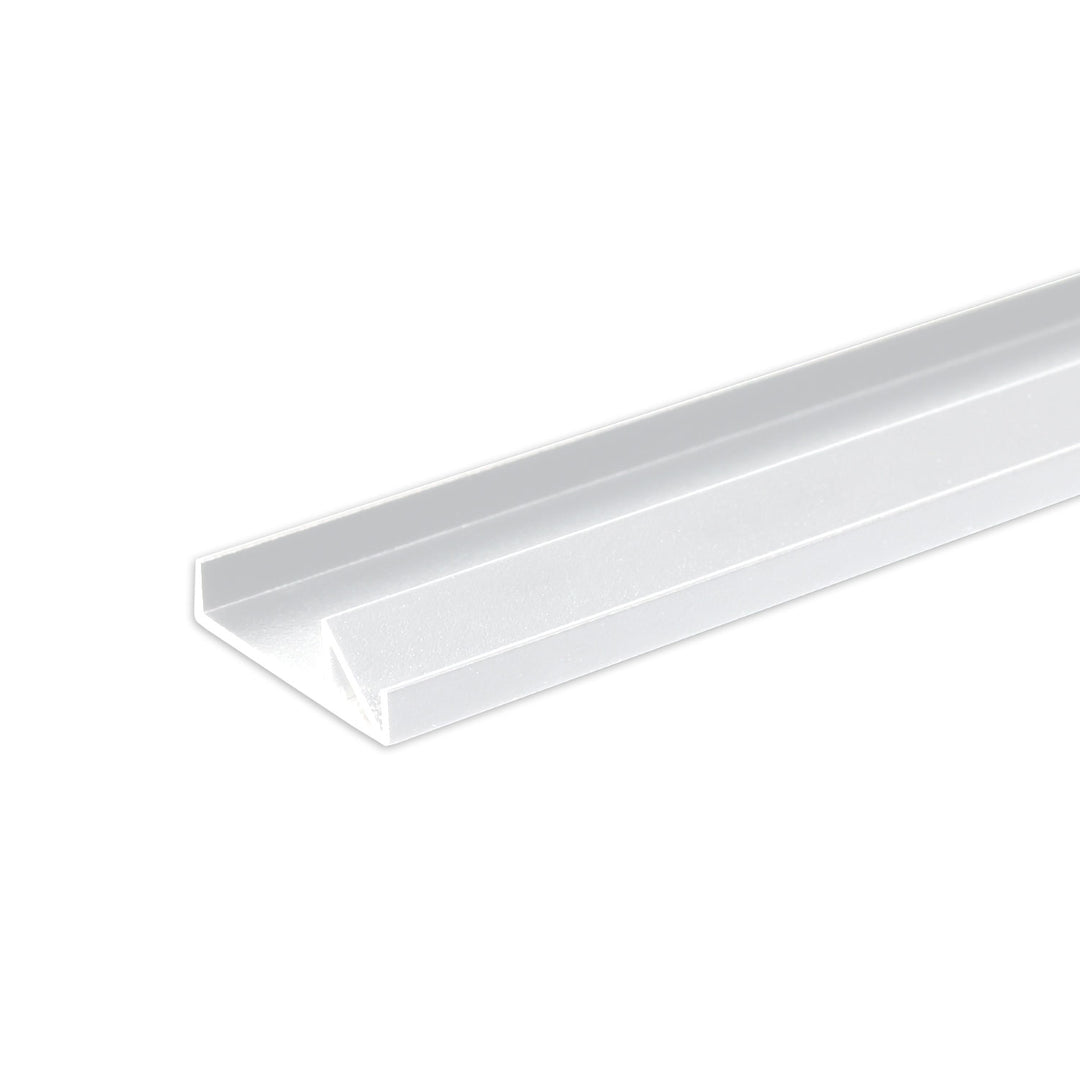 LED shelf edge profile FURNIT10 SHELF, 19mm, aluminum, white, RAL9010