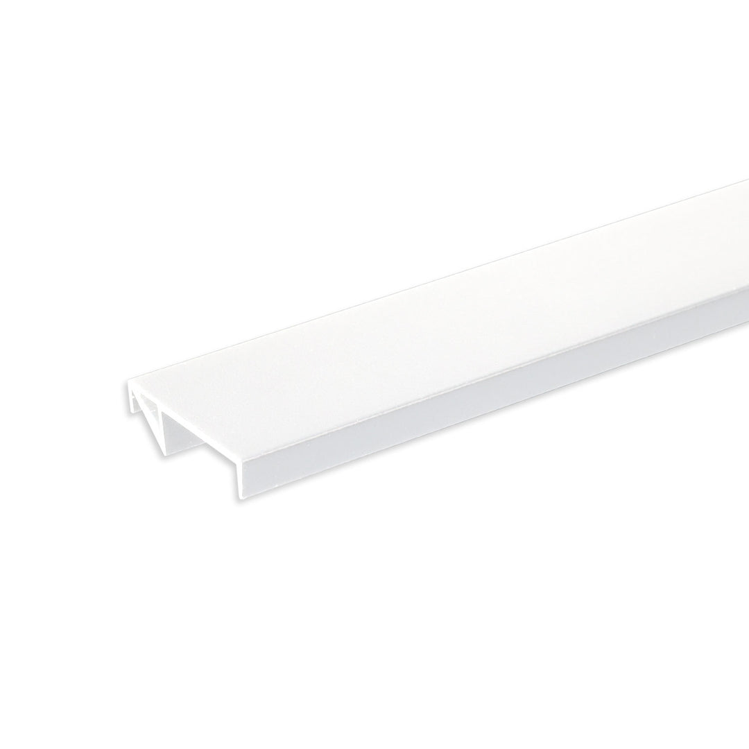 LED shelf edge profile FURNIT10 SHELF, 19mm, aluminum, white, RAL9010