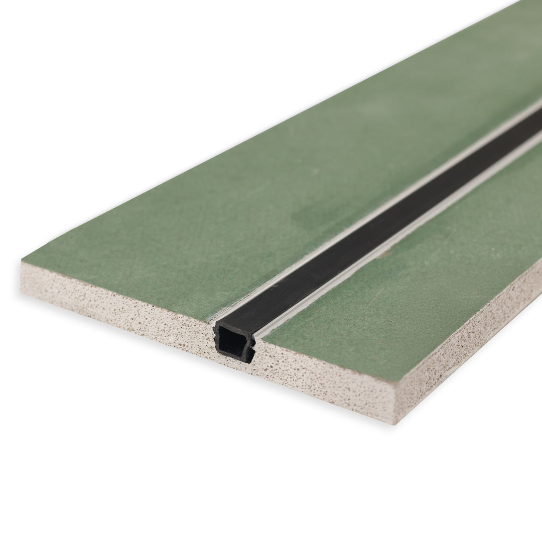 Plaster 10 One plasterboard for damp rooms, 12.5mm, with profile insert including protective cover, 200cm
