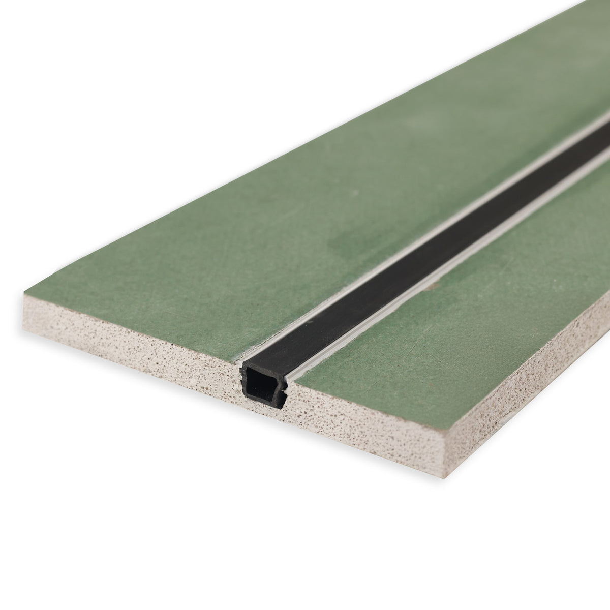 Plaster 10 One plasterboard for damp rooms, 12.5mm, with profile insert including protective cover, 200cm