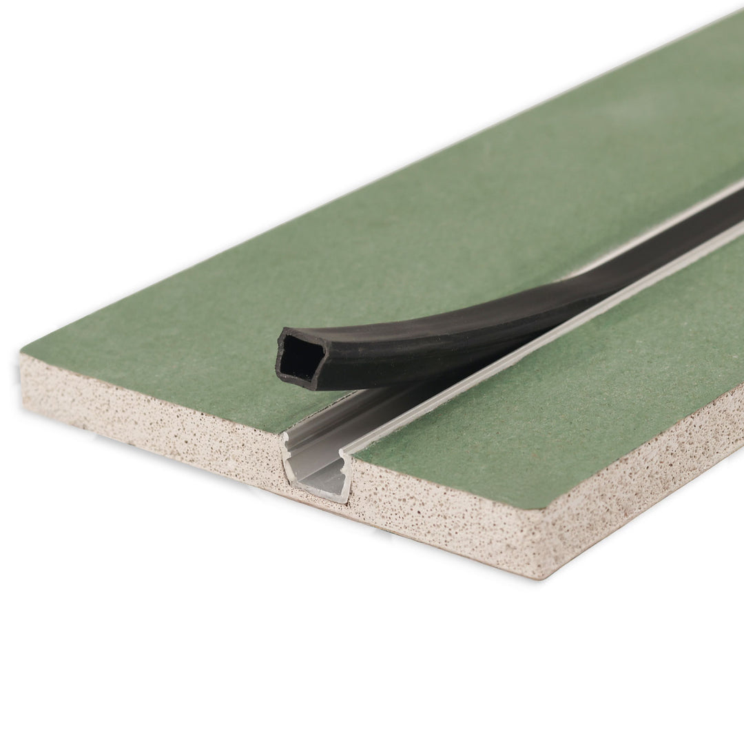Plaster 10 One plasterboard for damp rooms, 12.5mm, with profile insert including protective cover, 200cm