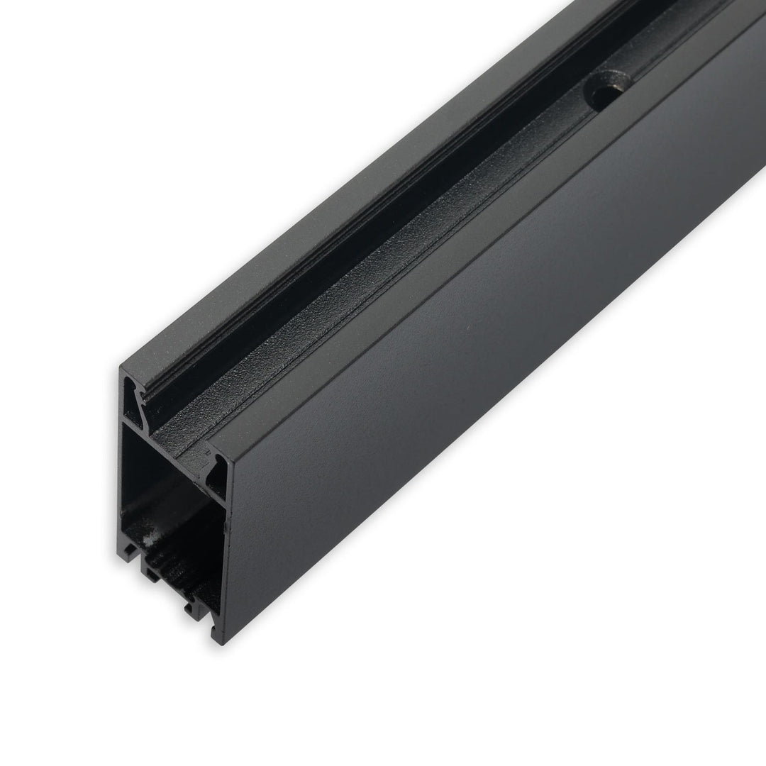 Curtain profile Curtain10 ONE HIGH, black RAL 9005, 200cm