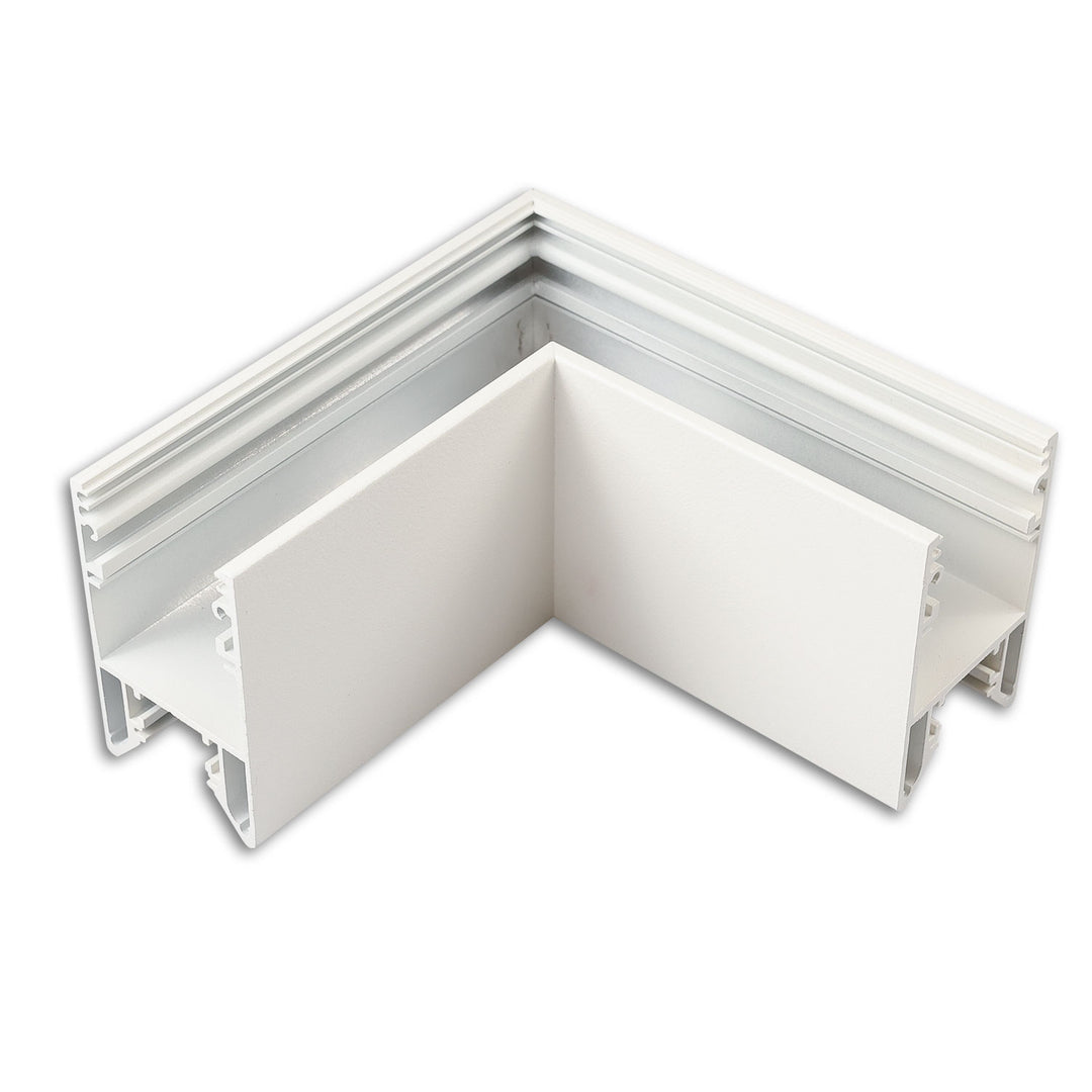 HALON 90° corner, welded, 120x120mm, white RAL 9003, excluding cover
