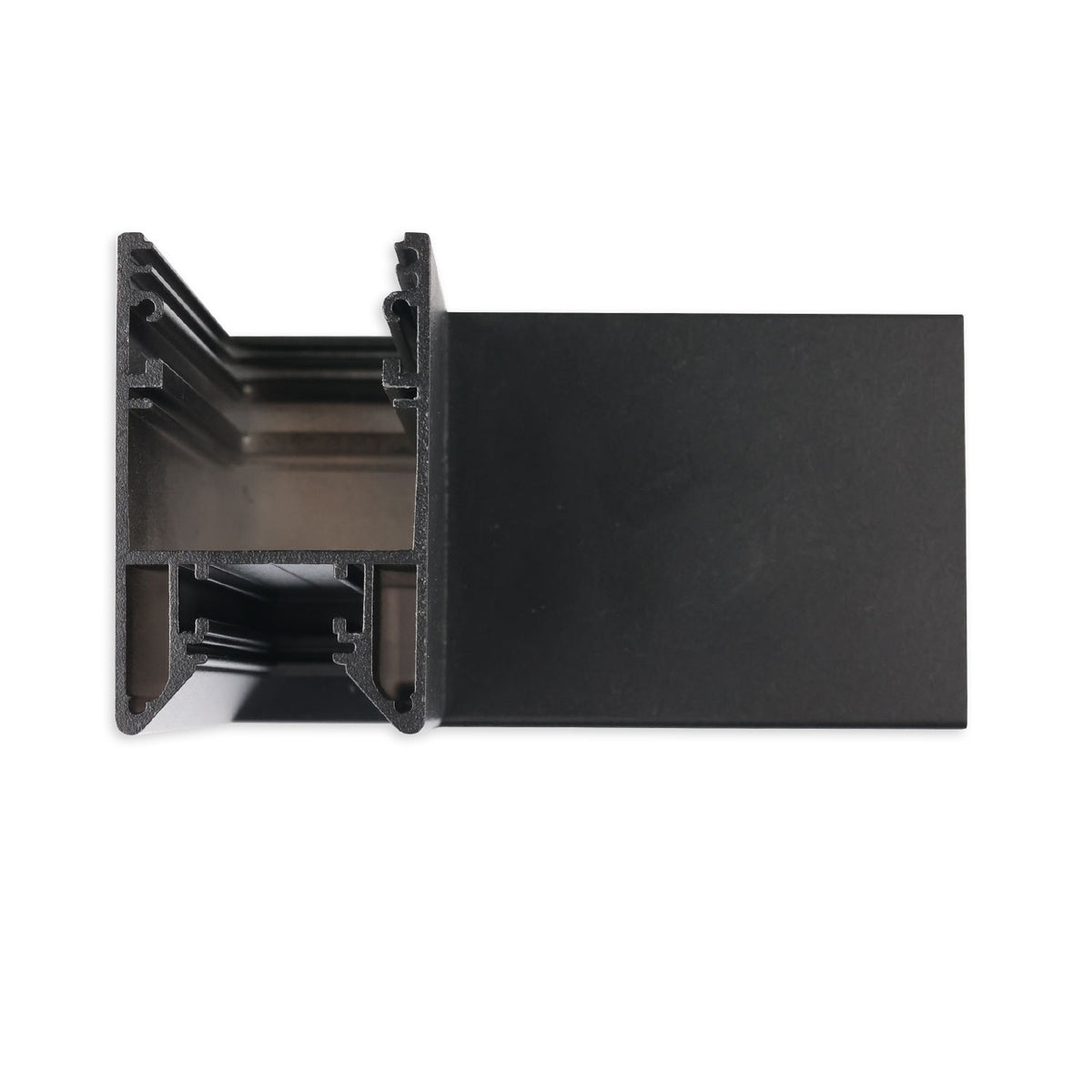 HALON 90° corner, welded, 120x120mm, black RAL 9005, excluding cover