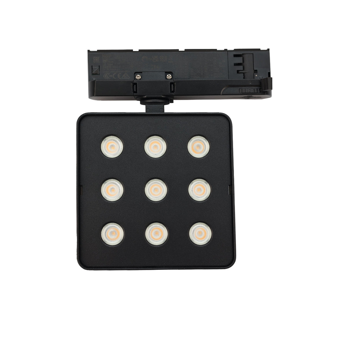 3-Phasen Schienen-Strahler MATRIX, 20W, 40°, schwarz, 4000K, UGR<19
