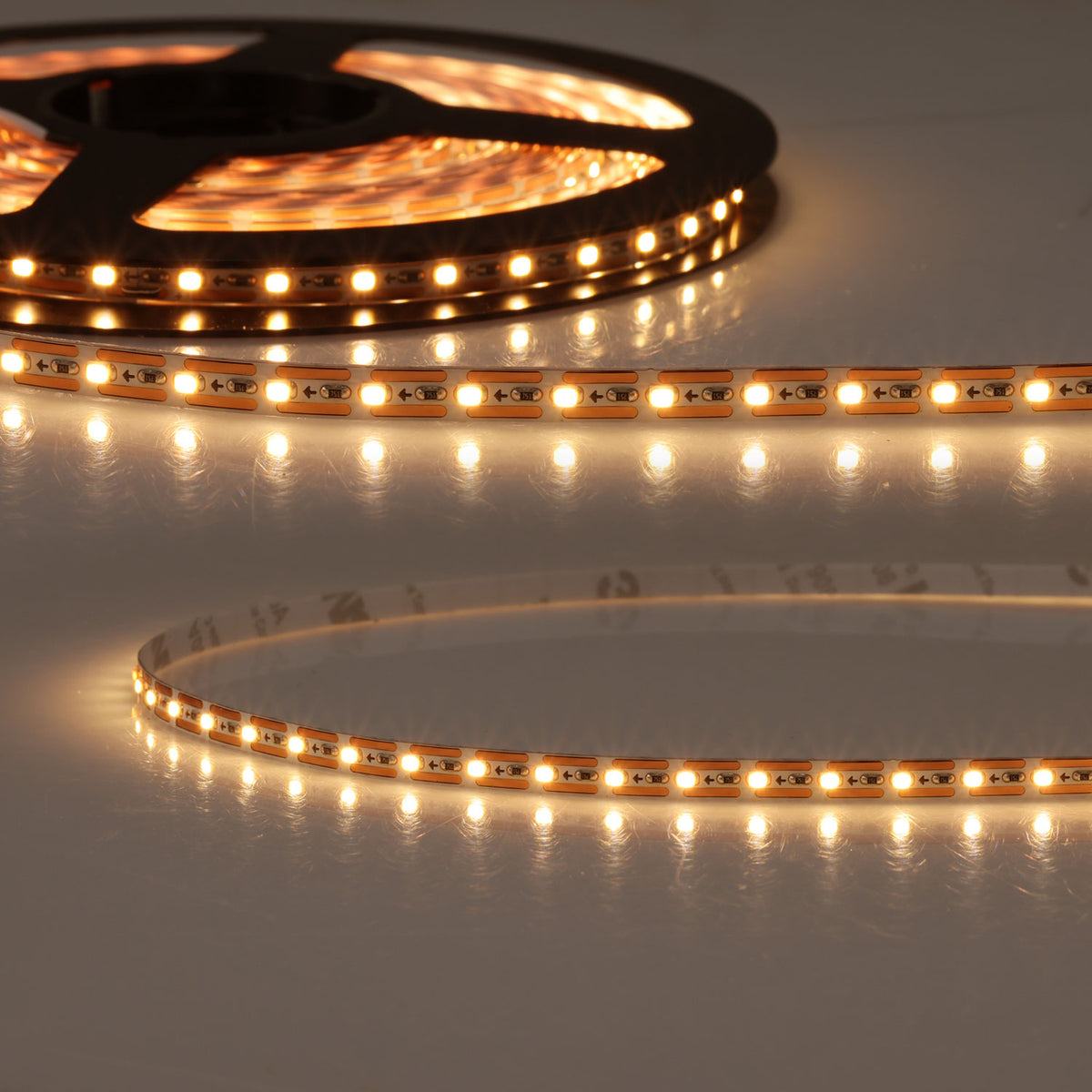 LED CRI927 MiniAMP flex ribbon, 24V DC, 7W, IP20, 2700K, 500cm, cable both. + maleAMP, 120 LED/m