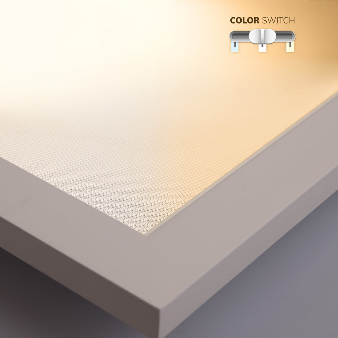 LED panel Infinity Line 625 UGR<19 8H/4H, CRI80, 36W, ColorSwitch 3000|4000|6000K, dimmable