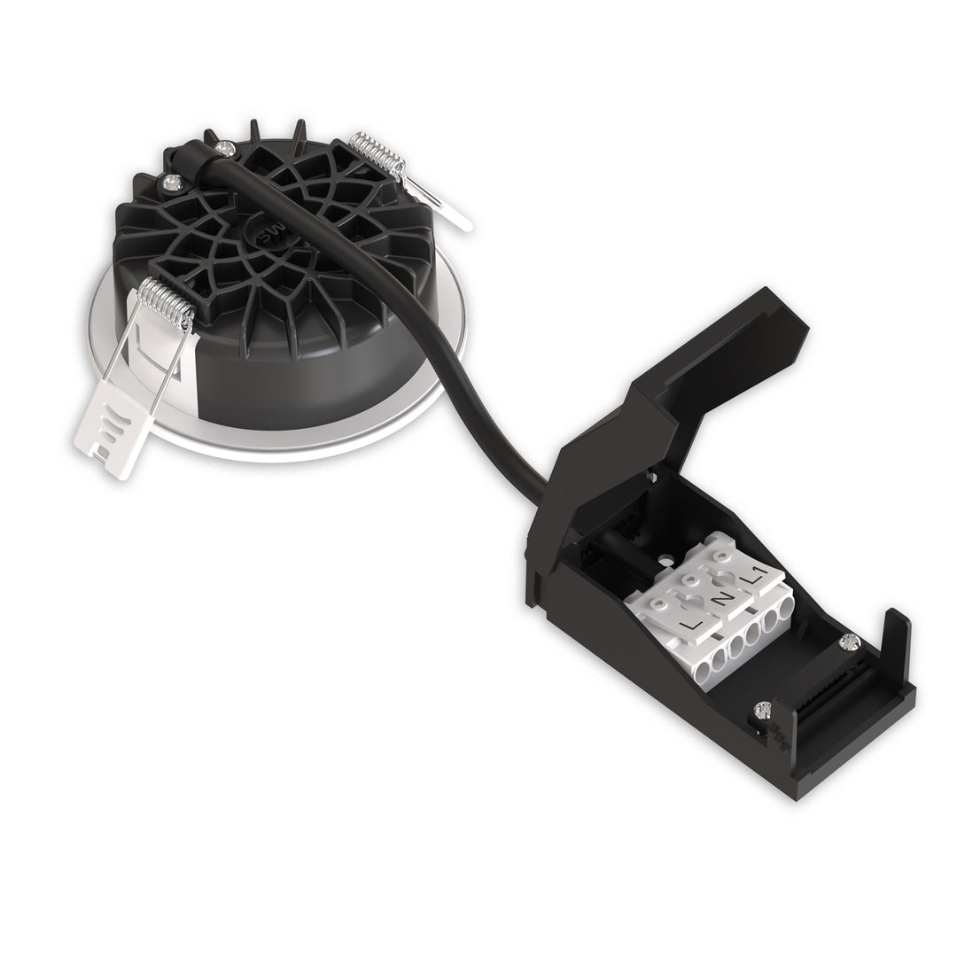 LED recessed spotlight Vario-68 with PIR sensor 6W, 60°, 2700|3000|4000|6000K, IP65, CRI90, black