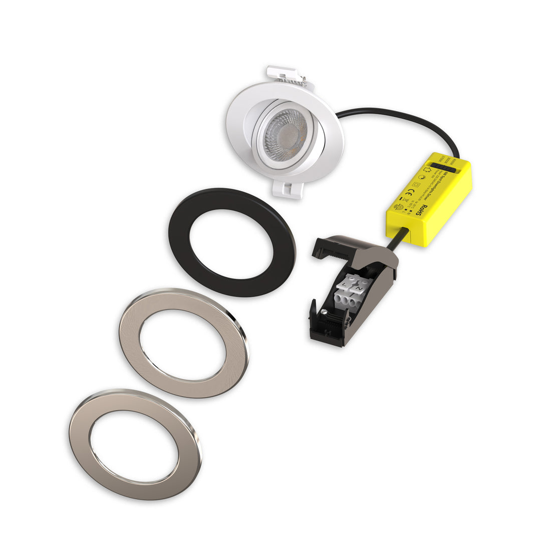 White cover for Sphere-68 recessed spotlight