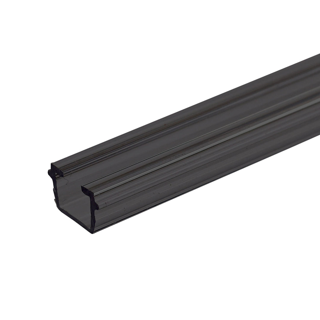 Gardinen-Inlay schwarz transluzent, Innenformat B=9.7 H=6.5mm Schlitz 6mm, 200cm