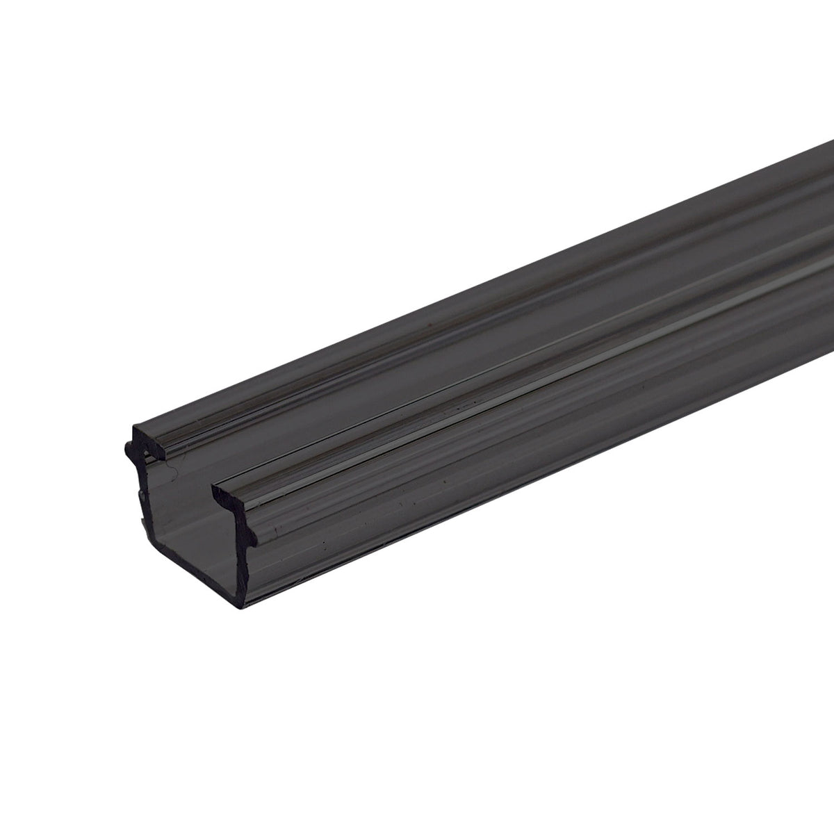 Gardinen-Inlay schwarz transluzent, Innenformat B=9.7 H=6.5mm Schlitz 6mm, 200cm