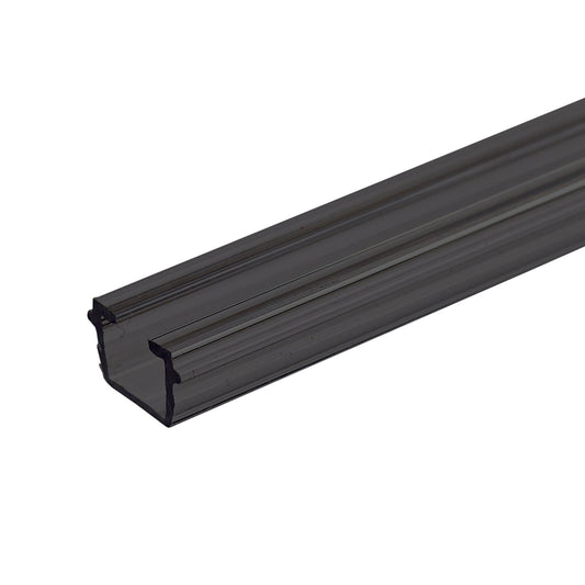 Gardinen-Inlay schwarz transluzent, Innenformat B=9.7 H=6.5mm Schlitz 6mm, 100cm