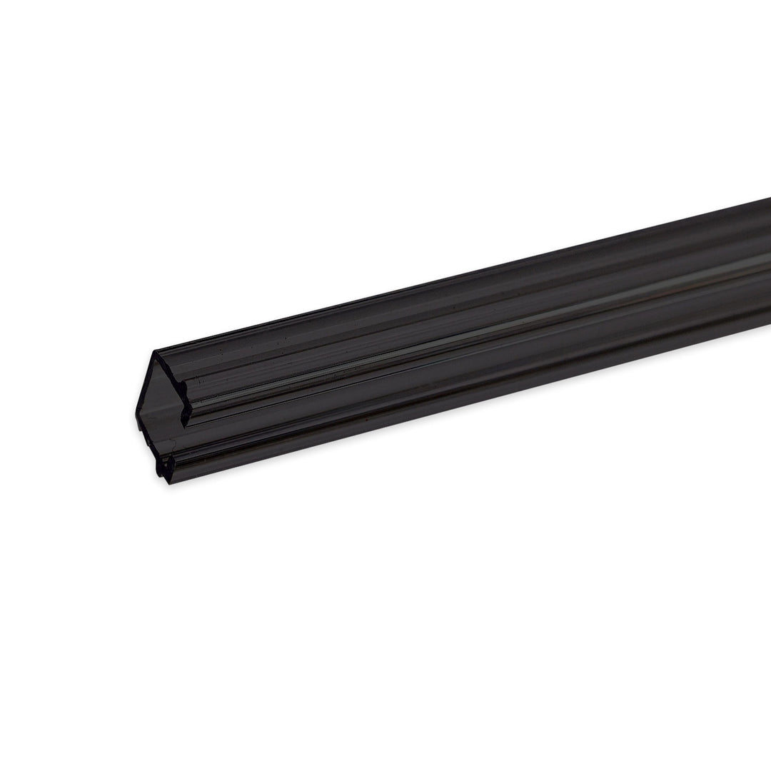 Gardinen-Inlay schwarz transluzent, Innenformat B=9.7 H=6.5mm Schlitz 6mm, 200cm