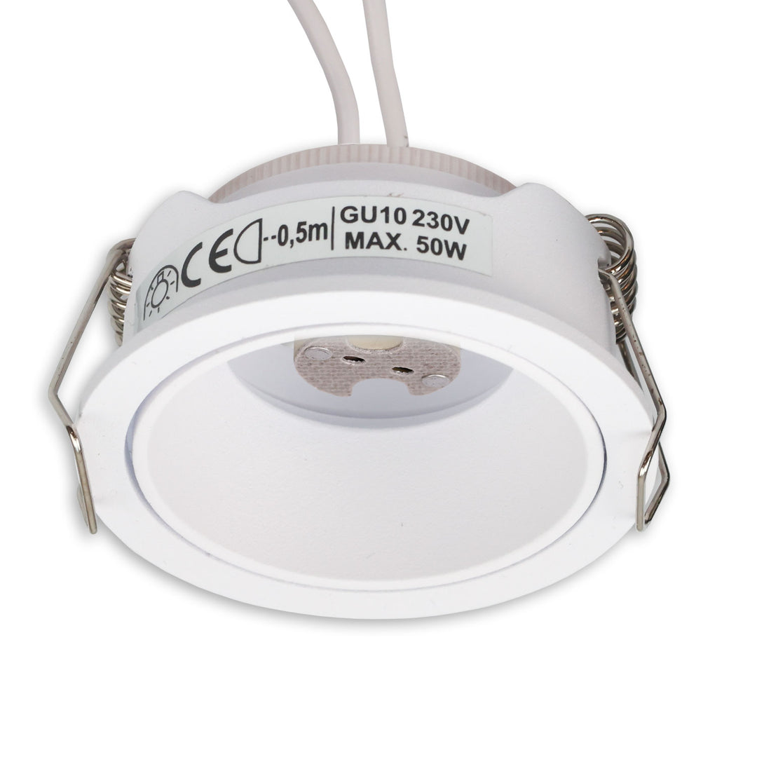 Mounting frame for MR11/GU10 mini spotlights, round, white
