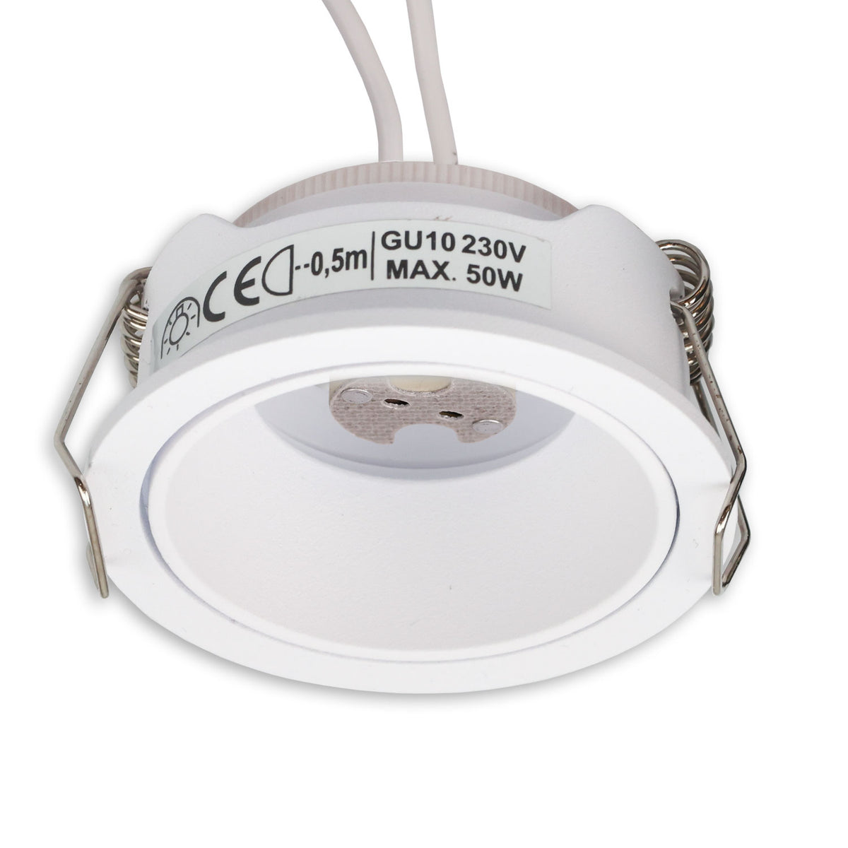 Mounting frame for MR11/GU10 mini spotlights, round, white