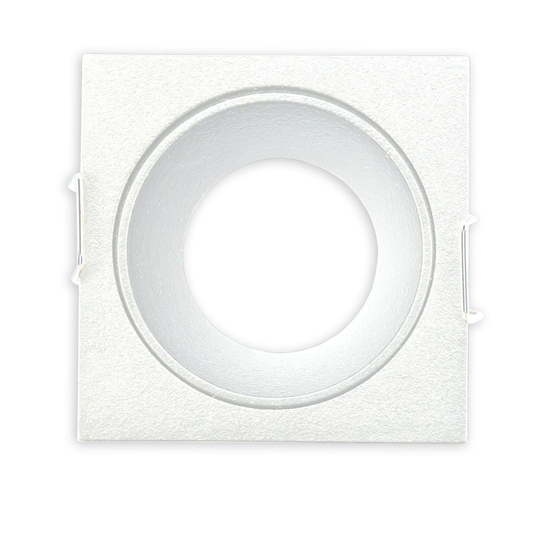 Mounting frame for MR11/GU10 mini spotlights, square, white