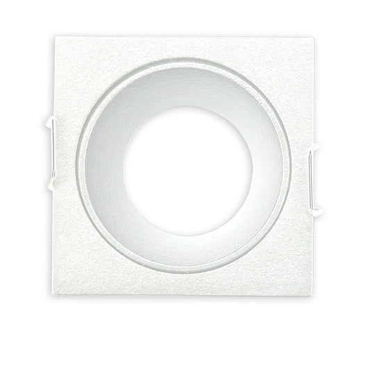 Einbaurahmen für MR11/GU10 Mini Spots, eckig, weiß
