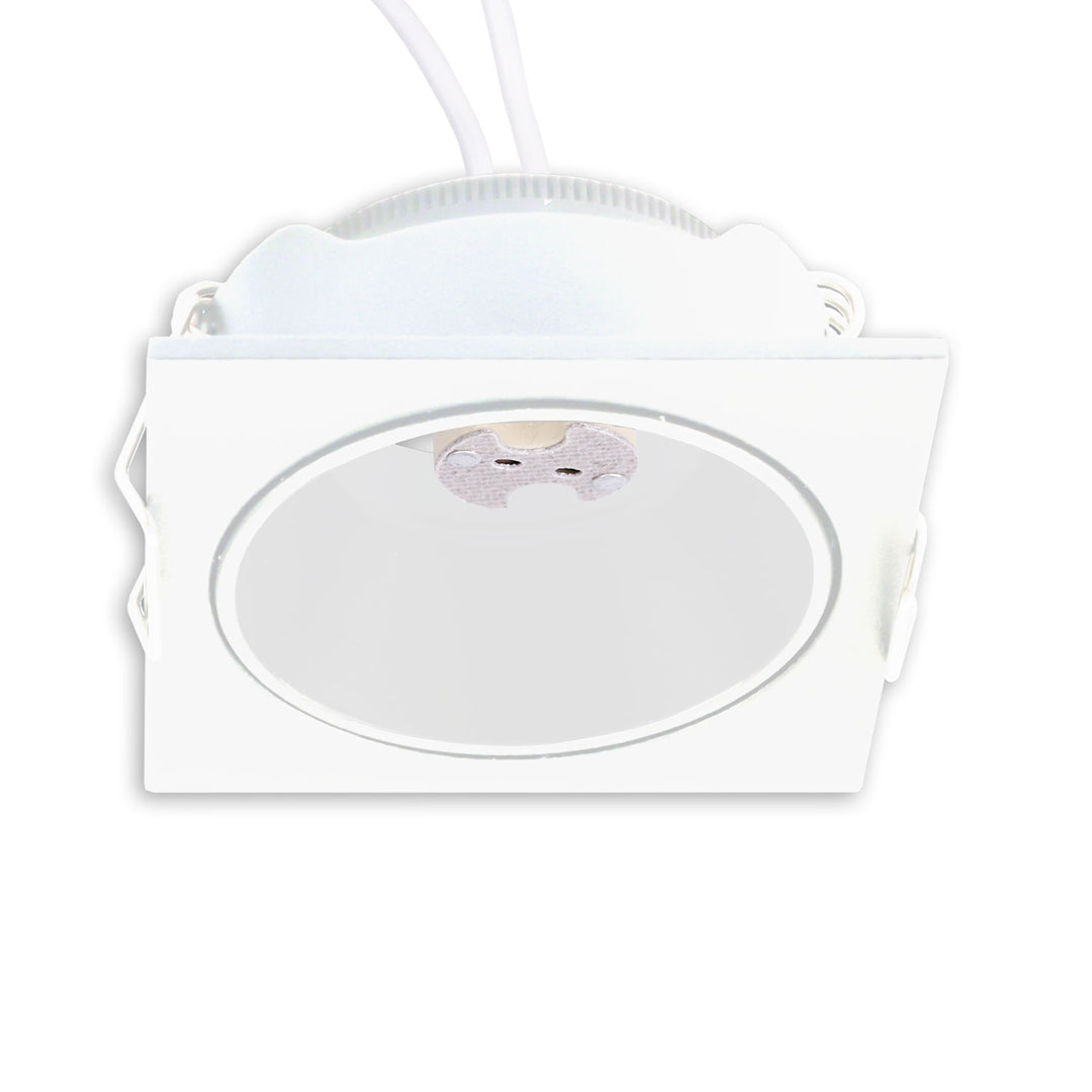 Mounting frame for MR11/GU10 mini spotlights, square, white
