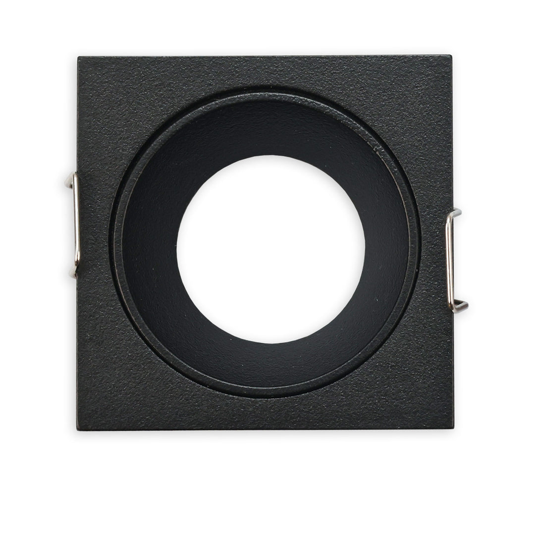 Mounting frame for MR11/GU10 mini spotlights, square, black