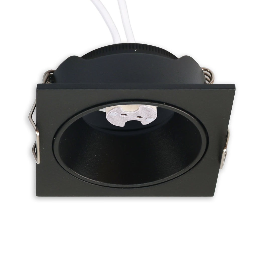 Mounting frame for MR11/GU10 mini spotlights, square, black