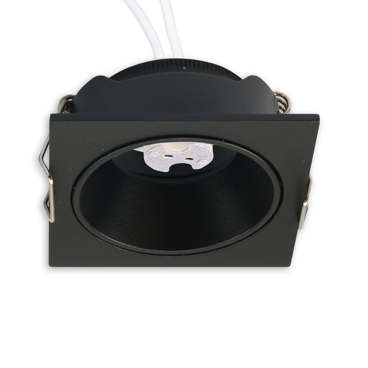 Mounting frame for MR11/GU10 mini spotlights, square, black