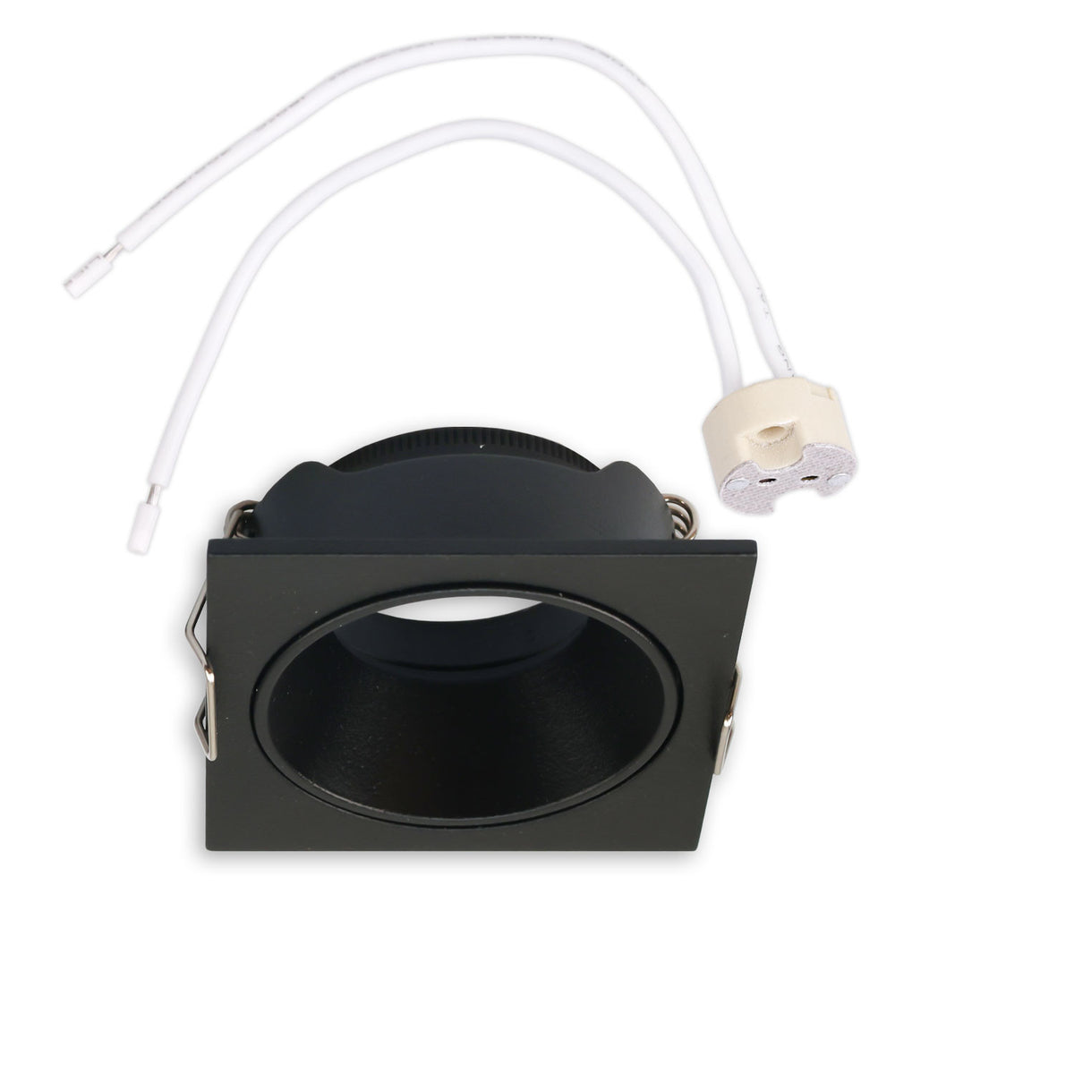 Mounting frame for MR11/GU10 mini spotlights, square, black