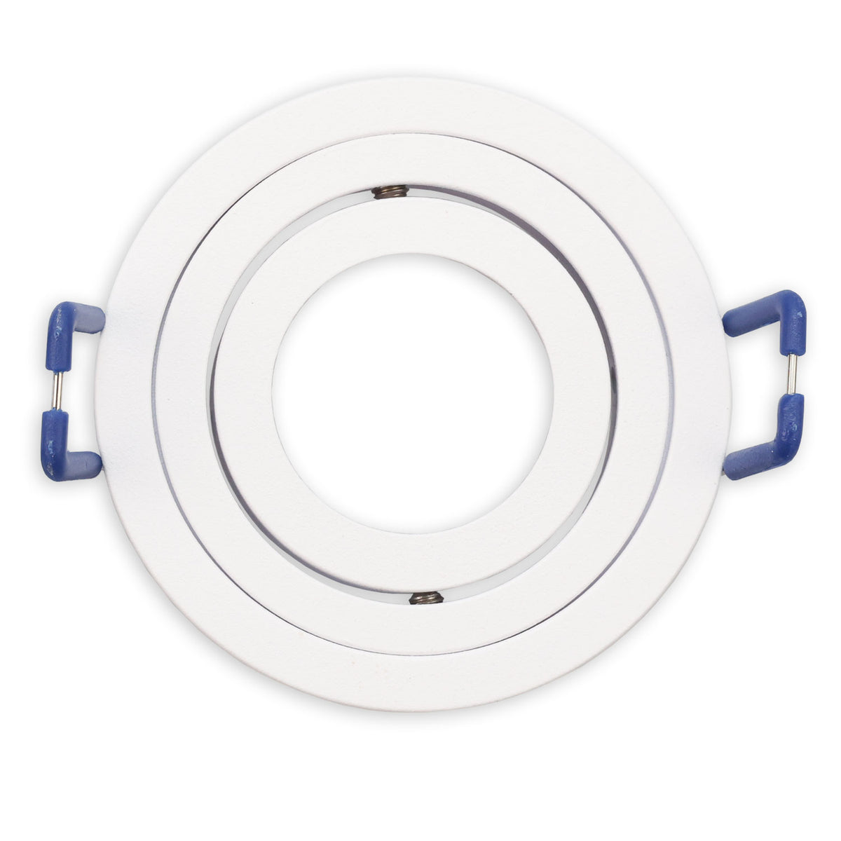 Mounting frame for MR11/GU10 mini spotlights, swiveling, round, white