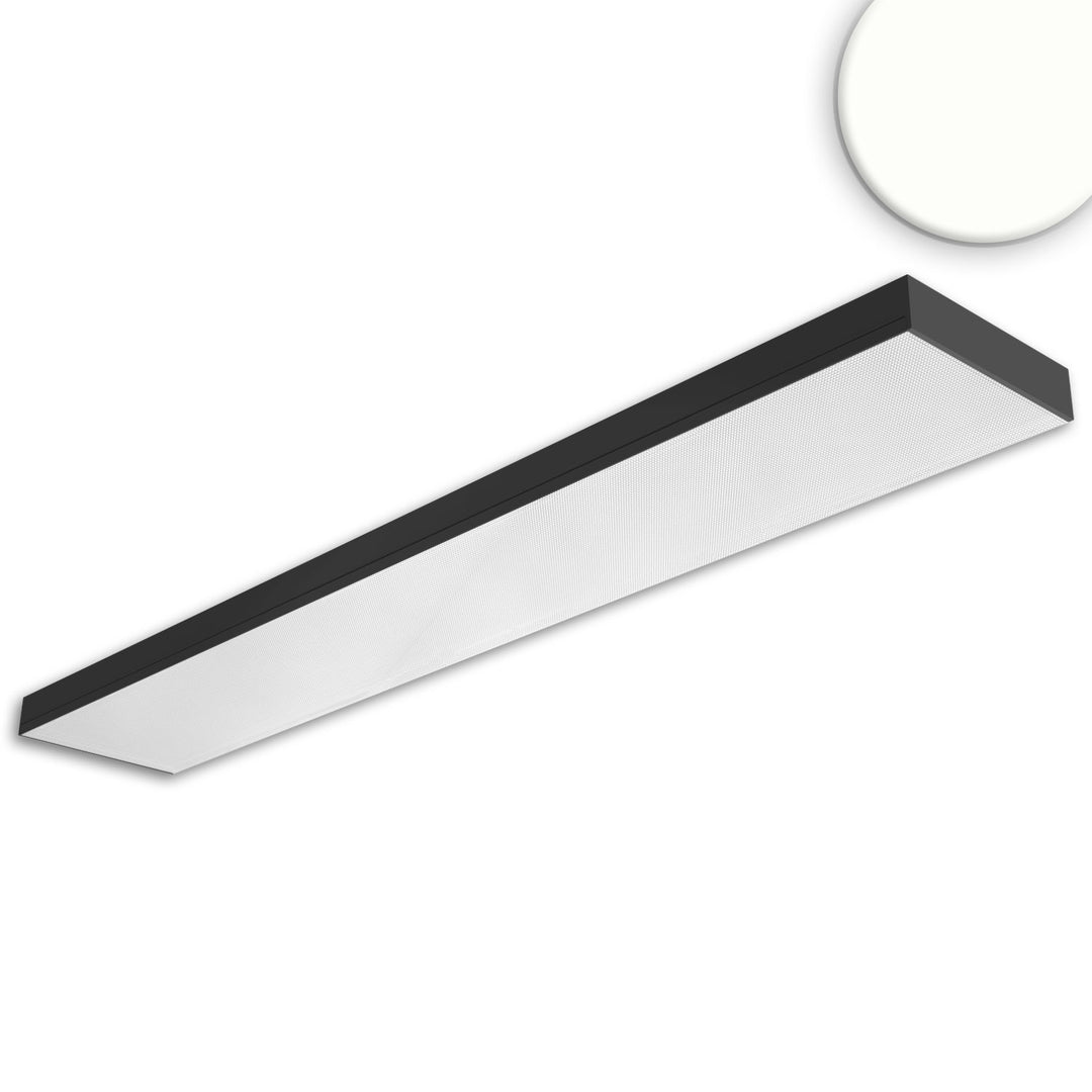 LED Langfeldleuchte, 120x20cm, schwarz, PowerSwitch 25|30|35|40W, UGR<19 2H/2H, 4000K, DALI dimmbar