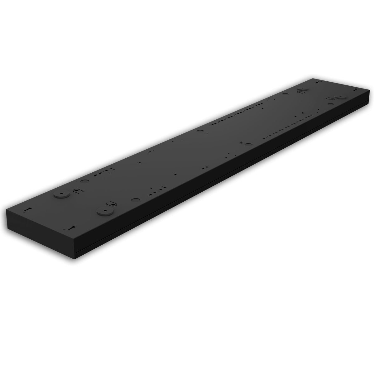 LED Langfeldleuchte, 120x20cm, schwarz, PowerSwitch 25|30|35|40W, UGR<19 2H/2H, 4000K, DALI dimmbar